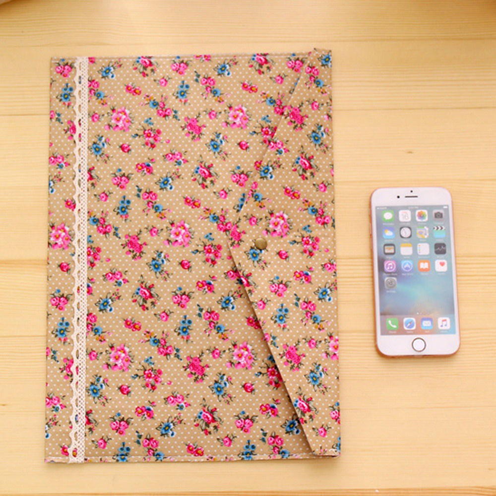 Túi Đựng Tài Liệu Giấy Tờ Họa Tiết Hoa Nhiều Màu Chất Lượng Cao