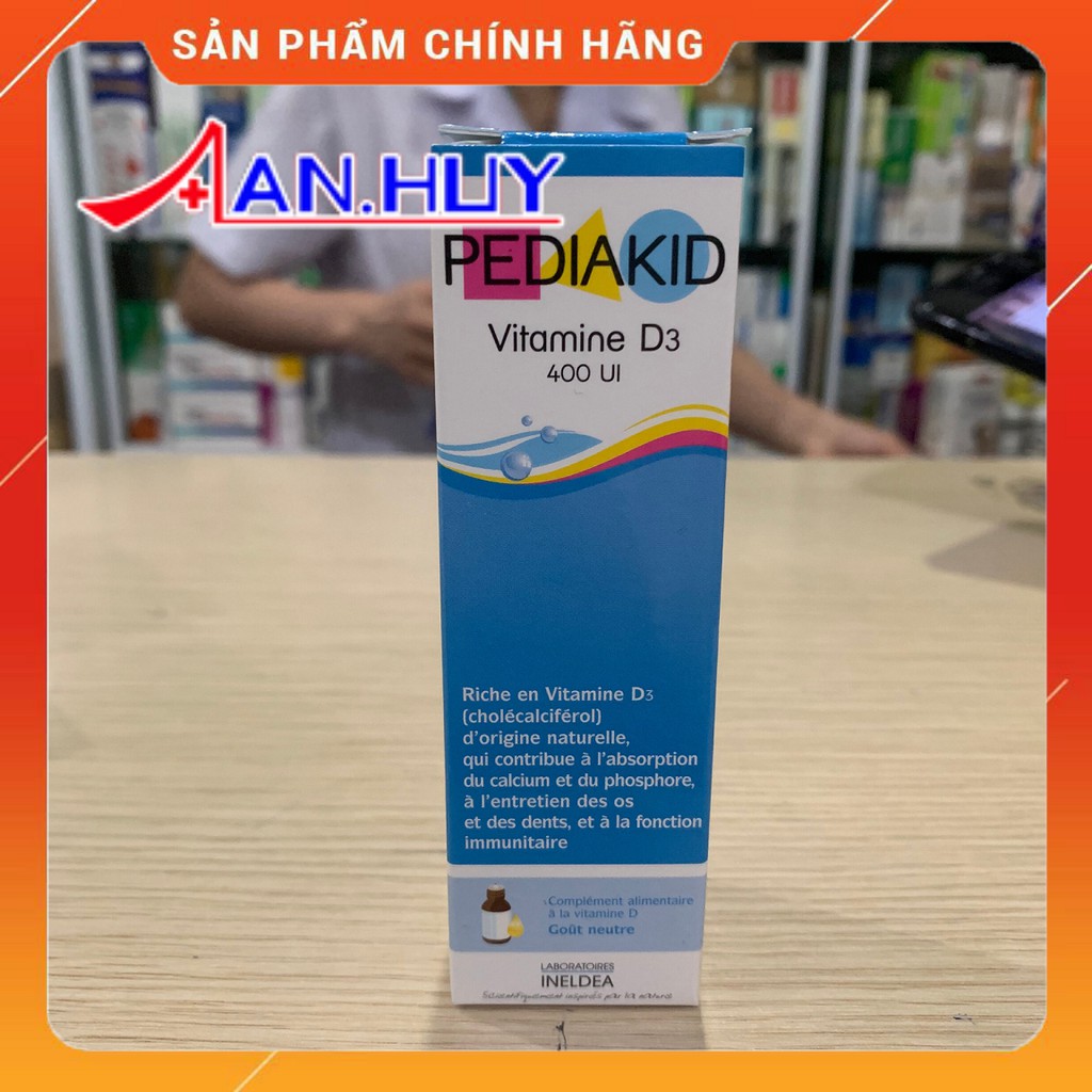 [CHÍNH HÃNG PHÁP] Pediakid Vitamin D3 20ml - Dung dịch uống bổ sung Vitamin D3 cho trẻ