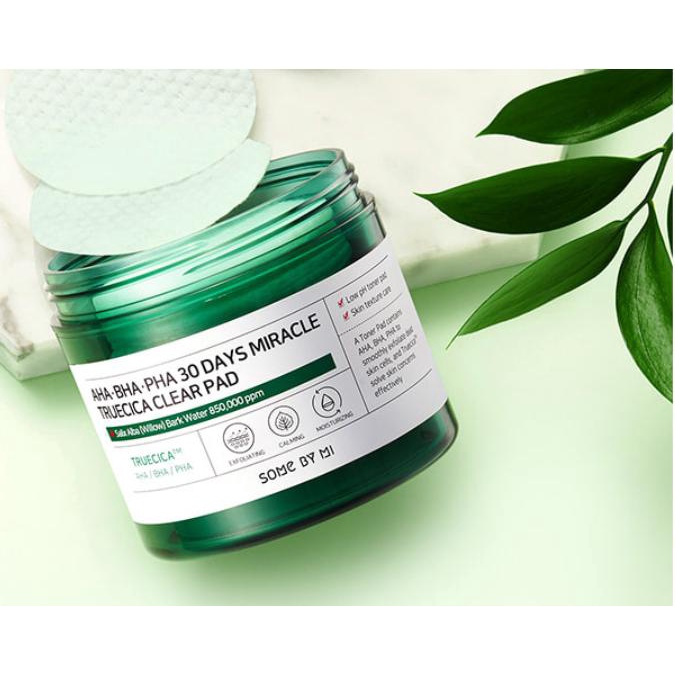 TẨY DA CHẾT SOME BY MI AHA-BHA-PHA 30 DAYS MIRACLE TRUECICA CLEAR PAD 70 MIẾNG/125ML - 9843