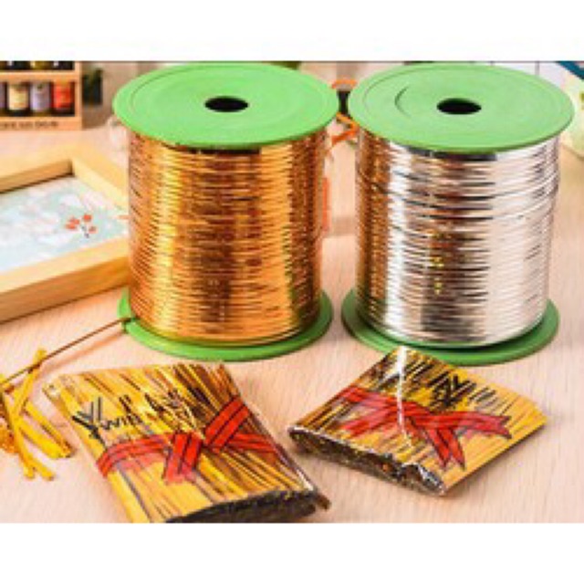 ( SIÊU RẺ ) Túi dây kim tuyến 10 cm buộc cành hoa,bánh kẹo, túi quà,...