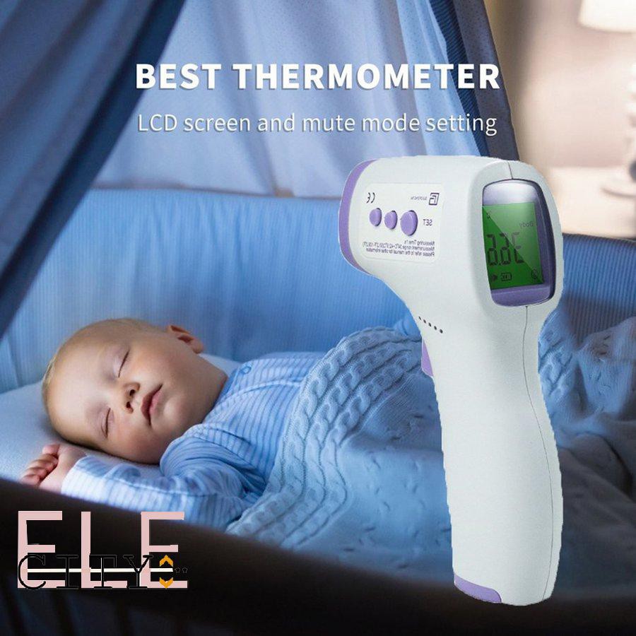 [Hàng mới về] Nhiệt kế điện tử hồng ngoại cảm biến đo trán đa chức năng có đèn nền ba màu chất lượng cao