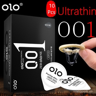 Hộp 10 chiếc bao cao su siêu mỏng 0.01mm chất lượng cao