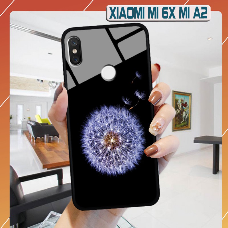 Ốp Xiaomi 6X/ Mi A2 - lưng kính in hình 3D
