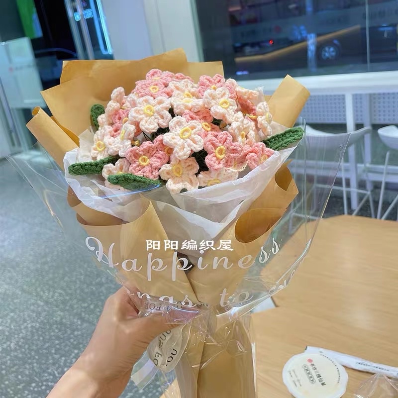 Hoa trang trí bằng len- Hoa lẻ Handmade by flower.len_saigon