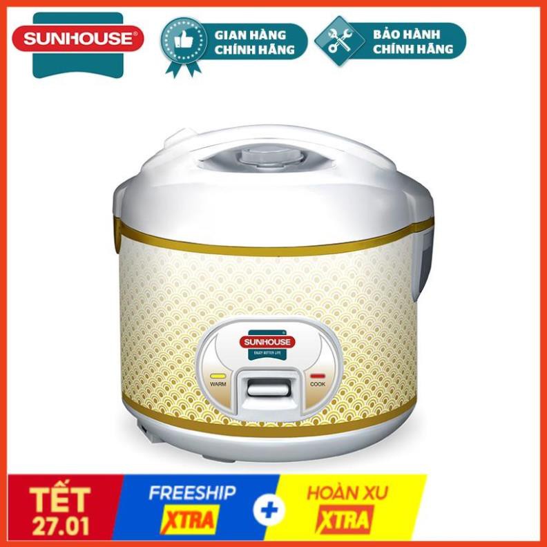 Nồi Cơm Điện 2.8L SUNHOUSE- SH830-900W- Nấu 2Kg Gạo-Hàng Chính Hãng-nồi tốt,cơm ngon,giá rẻ,Bảo Hành 12 Tháng