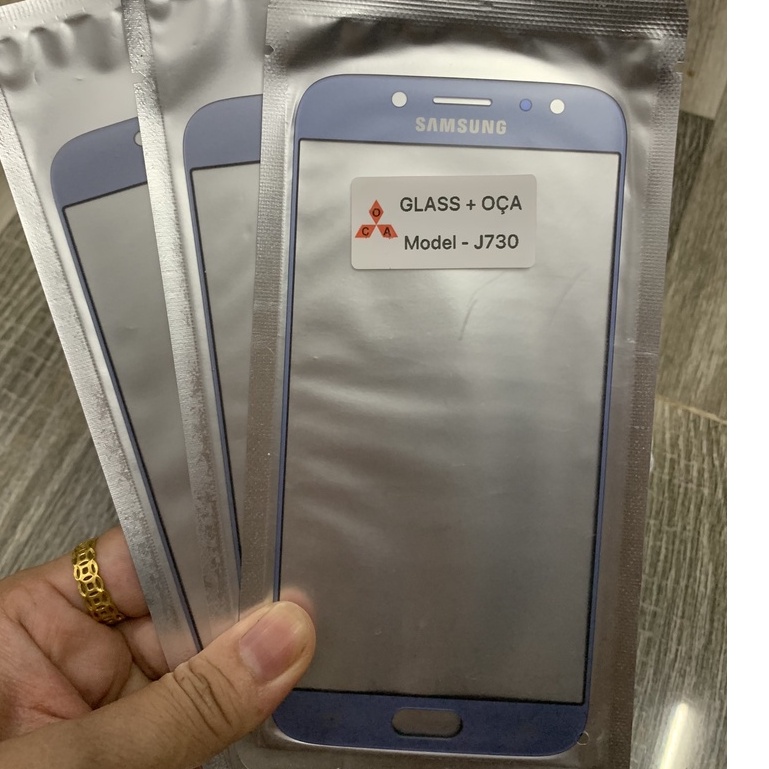 Kính samsung J7 pro / J730 - kính ép liền keo