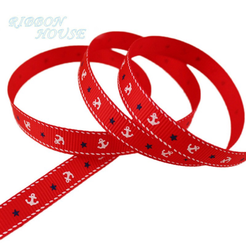 Cuộn Dây Ruy Băng 25 Yards In Hình Mỏ Neo Dùng Để Gói Quà