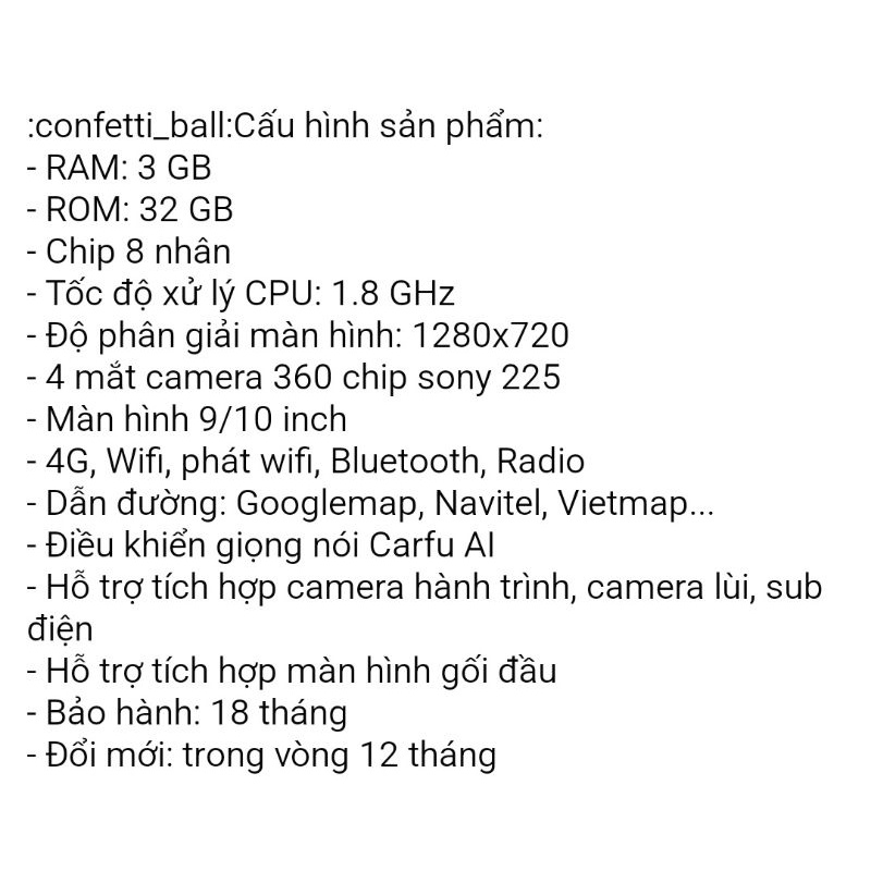 Màn hình Android Carfu G200s liền Cam 360 toàn cảnh Sony 225 full hd Ram 3gb/32gb chip 8x 7862 cắm sim 5G ver 2023