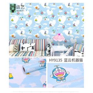 [Sale Sốc Xả Kho] Giấy Dán Tường Doremon 01 0.45*10m