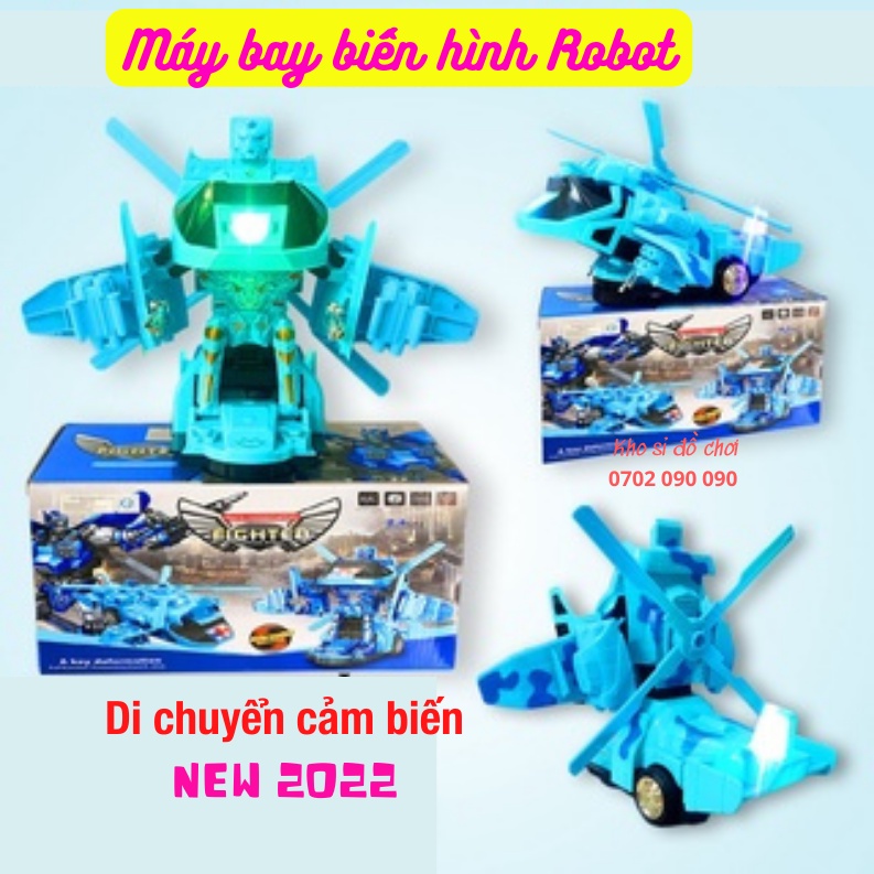 (tuyển sỉ) Máy bay biến hình robot cho bé tự động phát nhạc nhựa cao cấp siêu đẹp, oto biến hình, ô tô biến hình