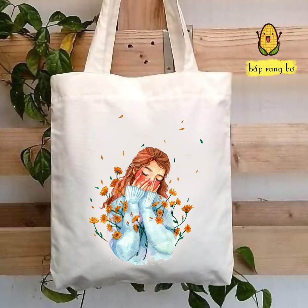 DFF TÚI TOTE CÔ GÁI [PHẦN 2] - CÓ KHÓA - VẢI DỆT CANVAS 100% 52