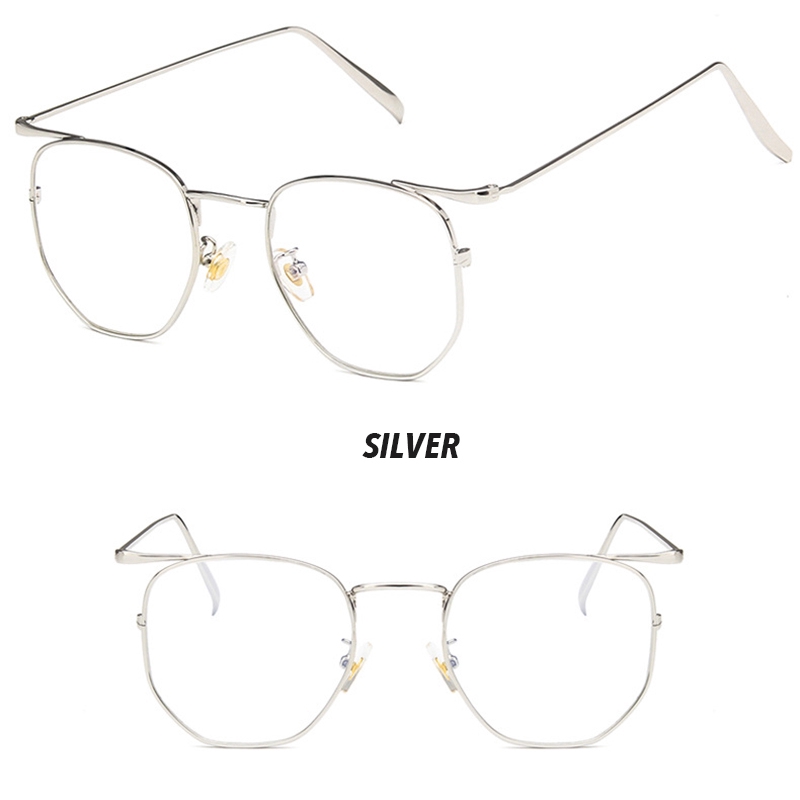 (Aimurusi) Ready Stock COD Anti Blue Light/Anti Radiation Glasses Classic Metal Fashion Eyeglasses Women/Men Unisex