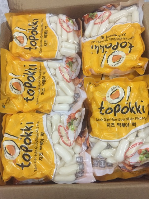 <HOT> 🤗500gr bánh gạo nhân phô mai 100gr sốt ớt cay làm tokbokki Hàn Quốc