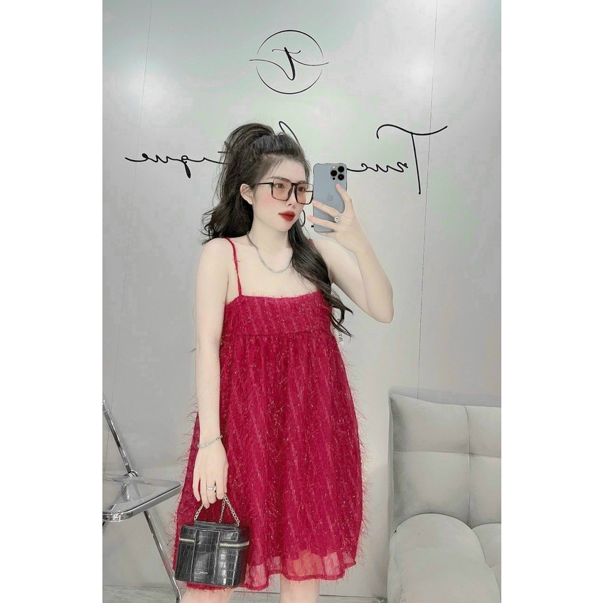 (Ưu Đãi Freeship)Đầm babydool 2 dây chất xô lông y mẫu,thiết kế đơn giản dễ mặc,hàng chuẩn shop có 4 màu hottren