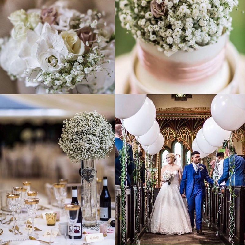 Hoa nhỏ hoa nhân tạo gypsophila bó hoa giả hoa trang trí đám cưới tươi nhỏ