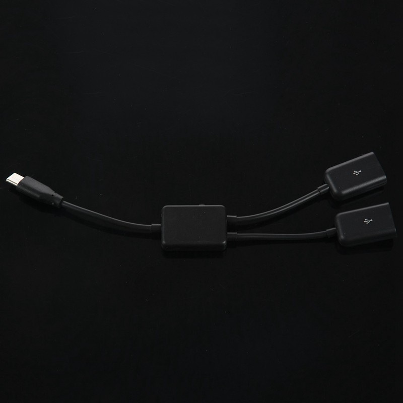 Bộ chia dây chữ Y từ đầu cắm type C OTG USB 3.1 sang 2 cổng OTG HUB tiện lợi