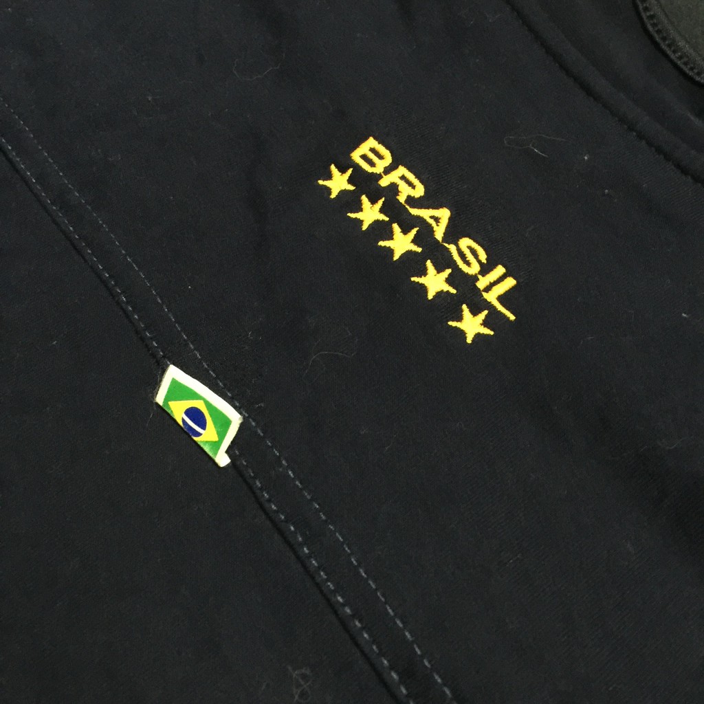 [VINTAGE] Áo đầm thun Mỹ đội bóng Brasil thêu cực xịn oversize | BigBuy360 - bigbuy360.vn