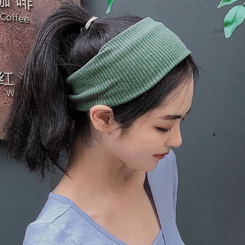 Băng Đô Dệt Kim Mềm Mại Co Giãn Gọn Nhẹ Hỗ Trợ Luyện Tập Thể Thao / Rửa Mặt Cho Nữ