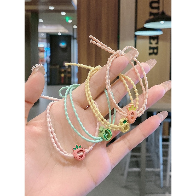 Dây Buộc Tóc Hoa Quả Thắt Nơ