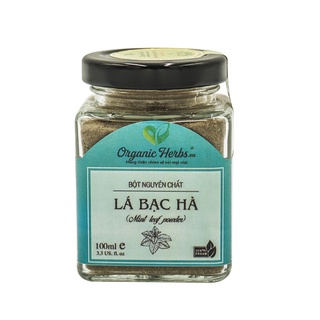 Bột Lá Bạc Hà Nguyên Chất 100% Organic Herbs Sấy Lạnh