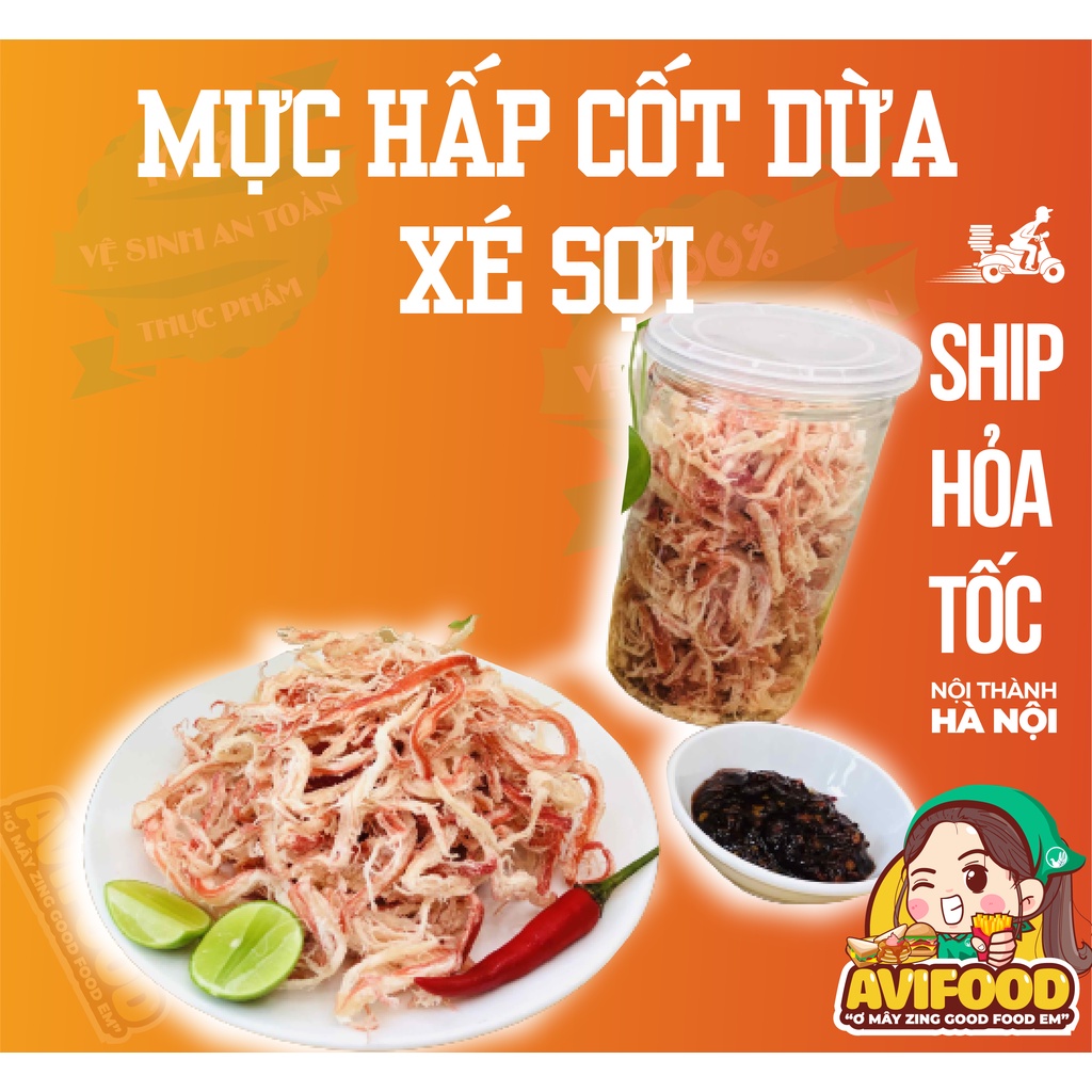 DATE MỚI 🦑🦑 Mực xé sợi hấp cốt dừa Hộp 300gr 🦑🦑 Avifood Đồ ăn hot trend