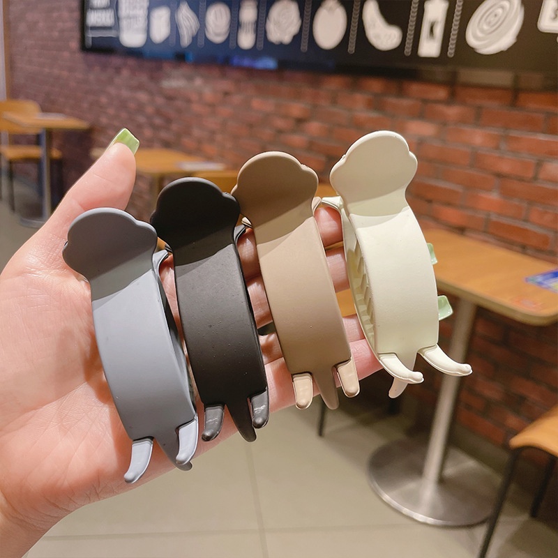 Kẹp tóc càng cua trơn 3 răng màu đơn giản K133