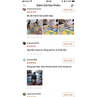 [ FREE ] Thảm xốp chữ cái 26 miếng A_Z 30*30 dày 1cm [ HÀNG CHUẨN ]