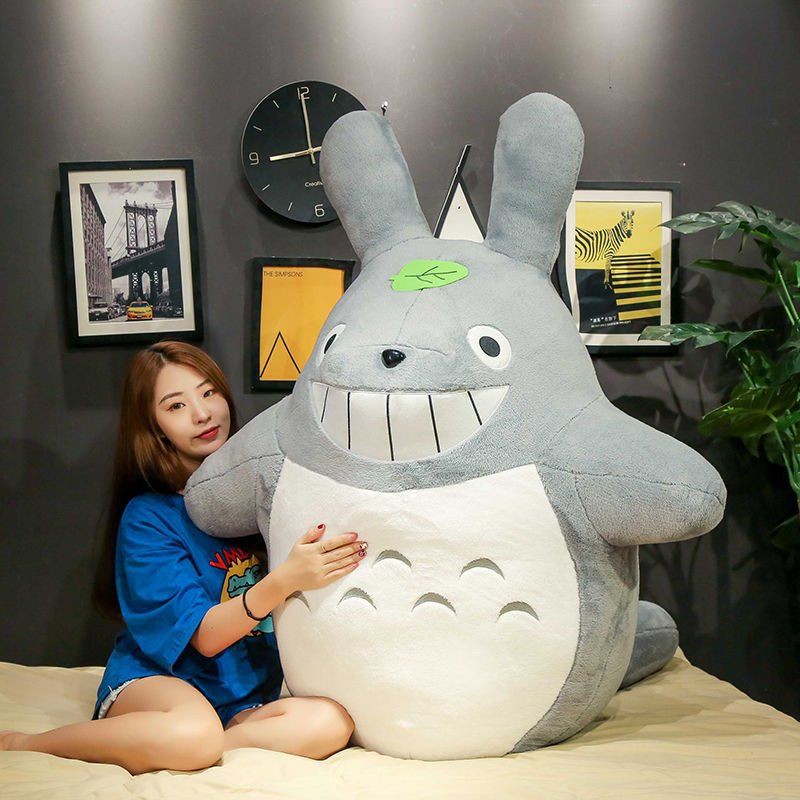 Cô gái búp bê Totoro dễ thương Đồ chơi sang trọng Đồ chơi gấu trúc búp bê giường búp bê gối quà sinh nhật