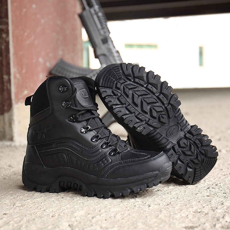 Giày bốt quân đội chống nước size 39-46 dành cho nam