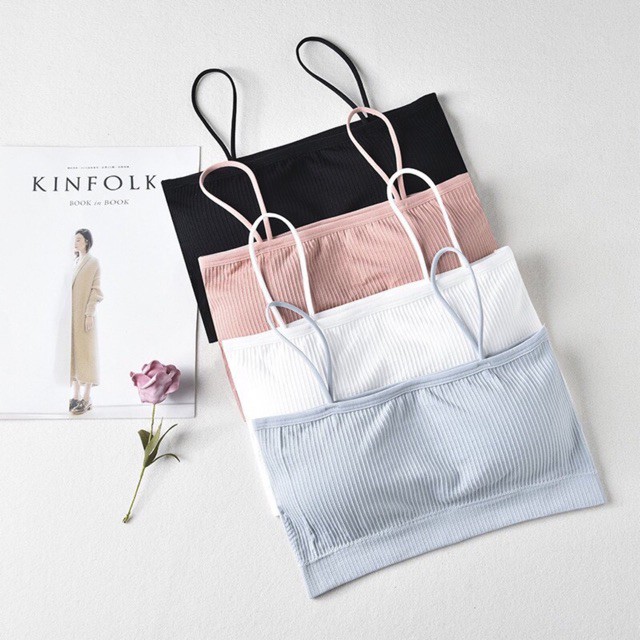 Áo Bra Thun Tăm 2 Dây mã 809