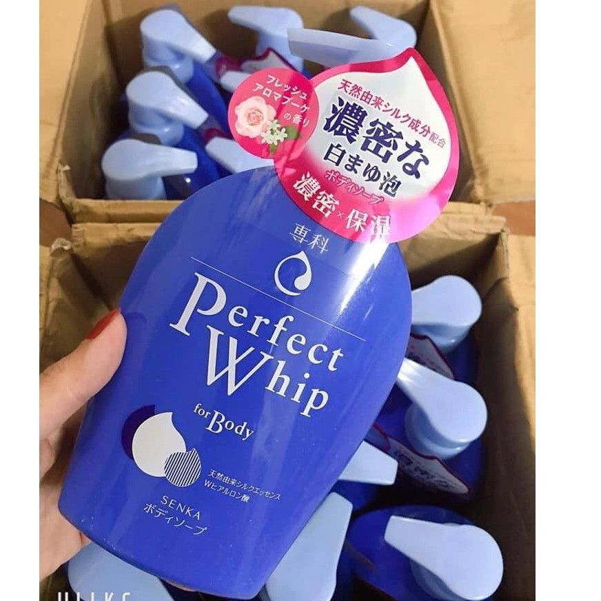 Sữa Tắm Senka Perfect Whip &amp; Perfect  Bubble For Body 500ml