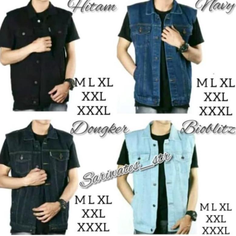 Rompi Áo Khoác Jean JUMBO XXL XXL XXL XXL Sát Nách DENIM Trơn Màu Xám Xanh NAVY Đậm SIZE Lớn Cho Nam Và Nữ Áo Khoác DENIM Dày Màu Trơn SIZE Lớn LEKBONG LEKBONG Lectbong Lectbong Cho Nam Và Nữ ❅