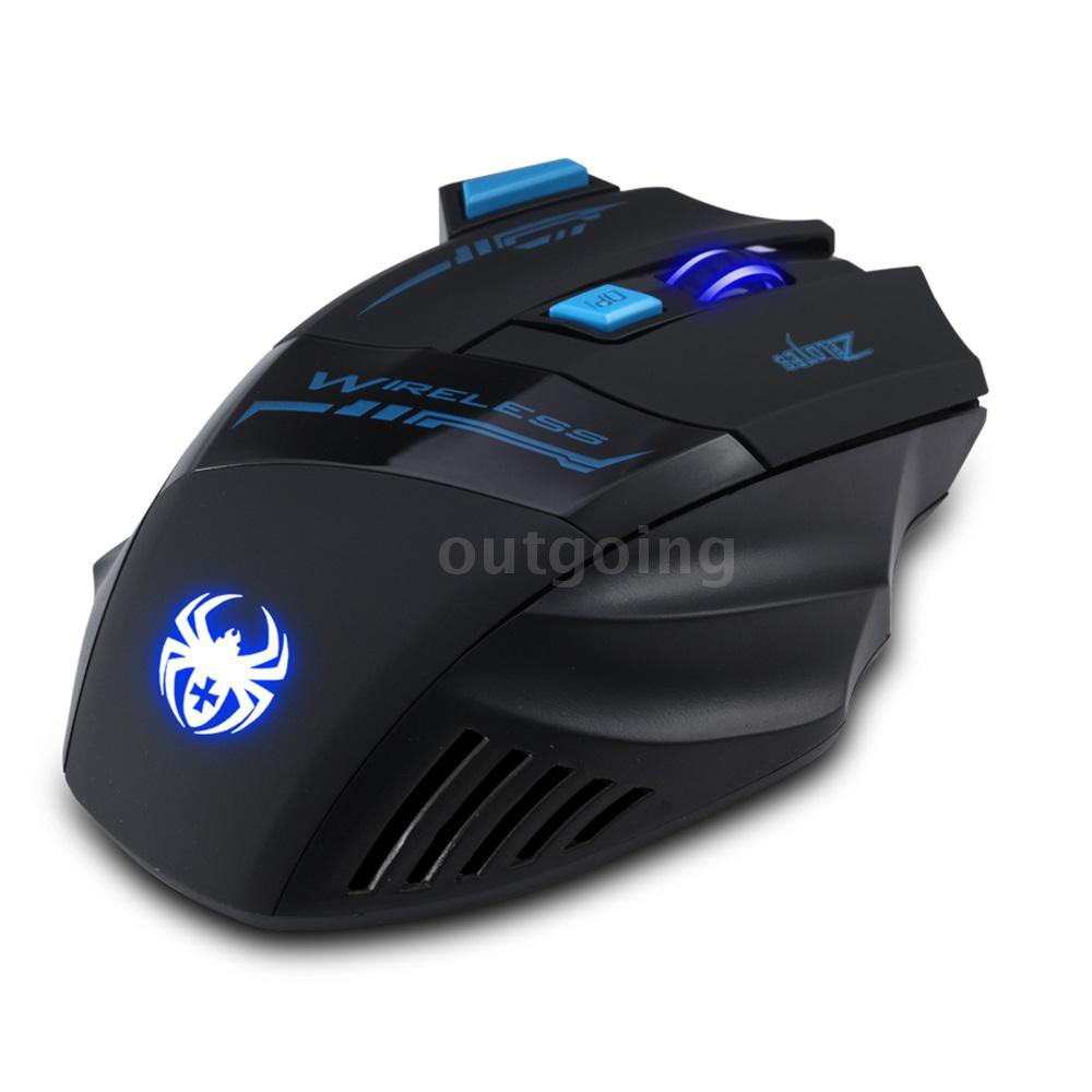 Chuột quang gaming 7 nút bấm ZELOTES F14 2.4Ghz 2400Dpi kèm phụ kiện chuyên dụng