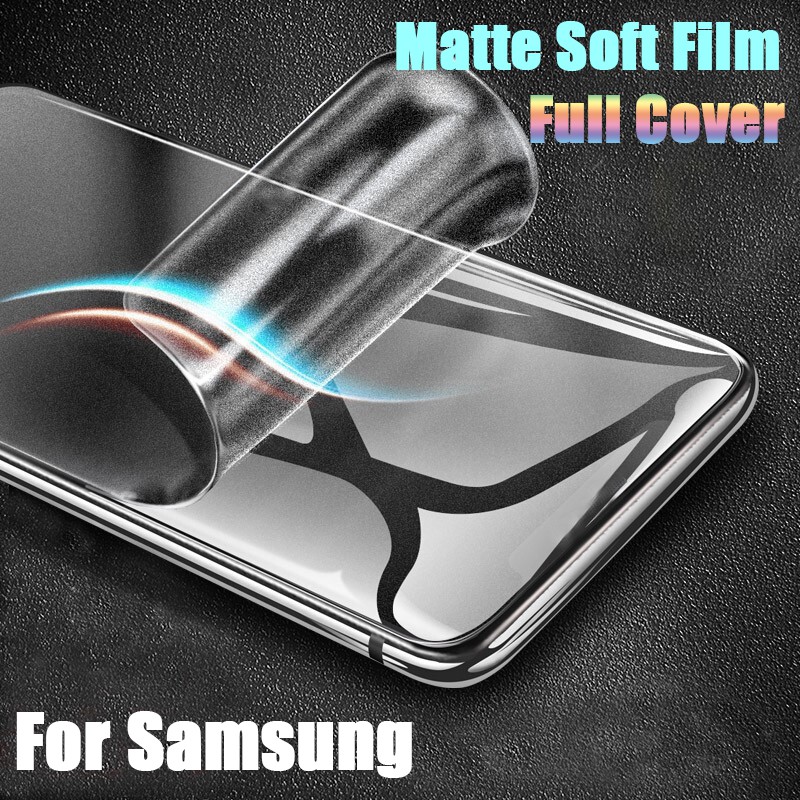 Miếng Dán Màn Hình Nhám Trắng Dán Film dẻo Cho Samsung Galaxy Note 10 Lite 9 8 20 S20 S21 Ultra S9 S10 Plus S20 Fe A20 A30 A50 A50S A31 A32 A52 A72 A21s A22