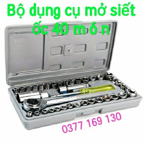 Bộ dụng cụ mở siết ốc 40 món