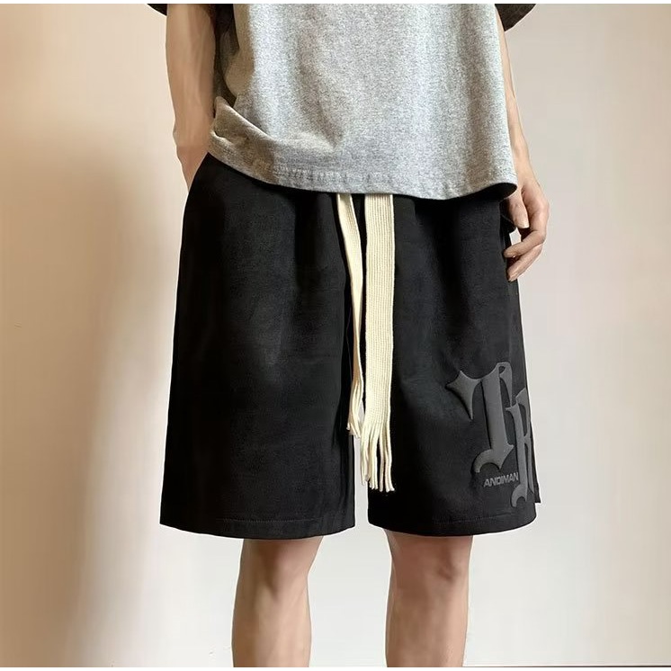 Quần Short Dáng Rộng Thiết Kế Đơn Giản Phong Cách Âu Mỹ Thời Trang Cho Nam Và Nữ