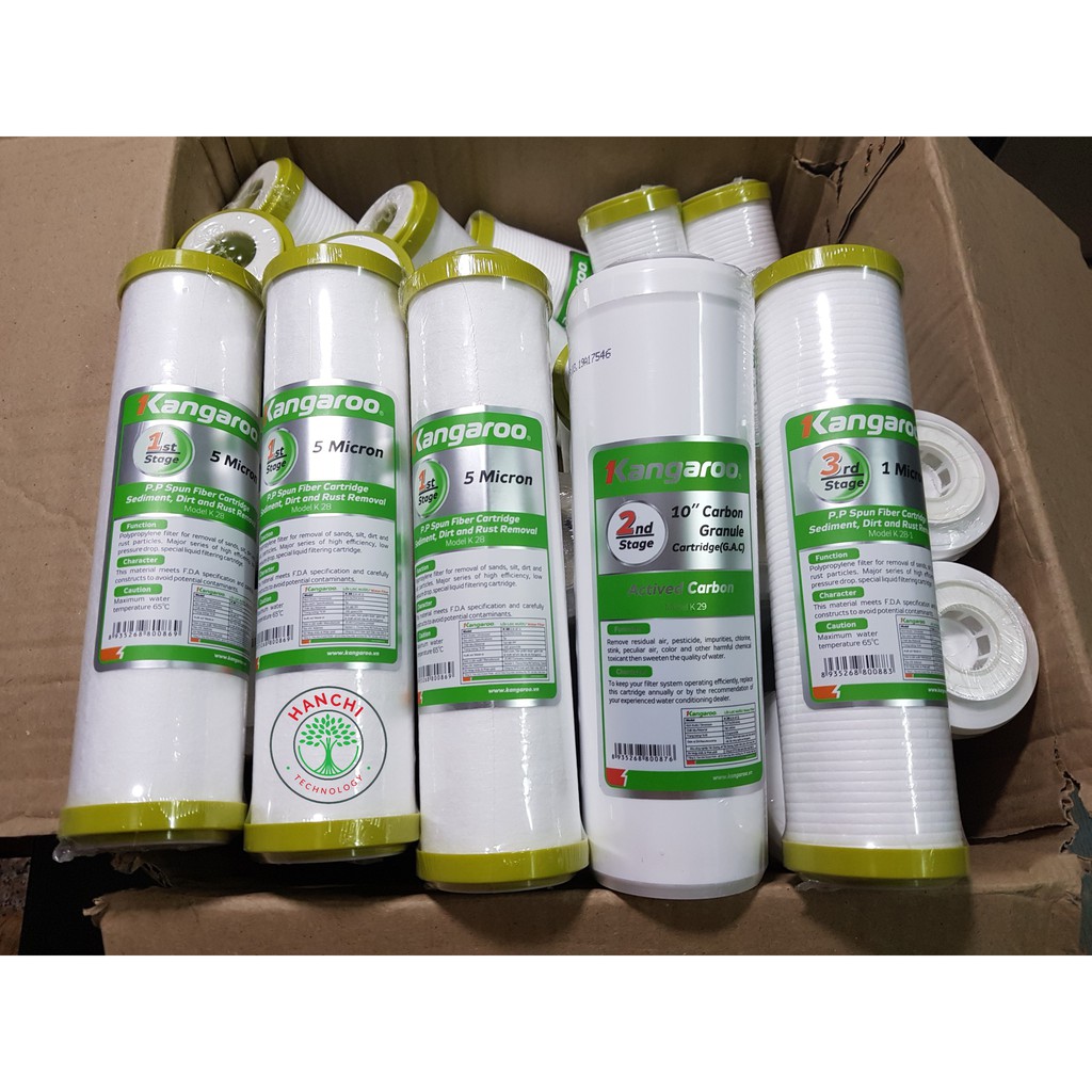 Bộ Lõi Lọc nước 1.2.3 Kangaro Tặng Kèm Lõi Lọc số 1 Chính Hãng | BigBuy360 - bigbuy360.vn