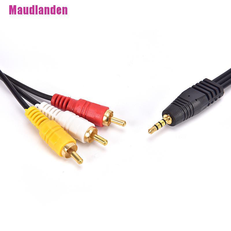 Dây Cáp Chuyển Đổi Âm Thanh / Video Aux Male 3.5mm Sang 3 Rca Av