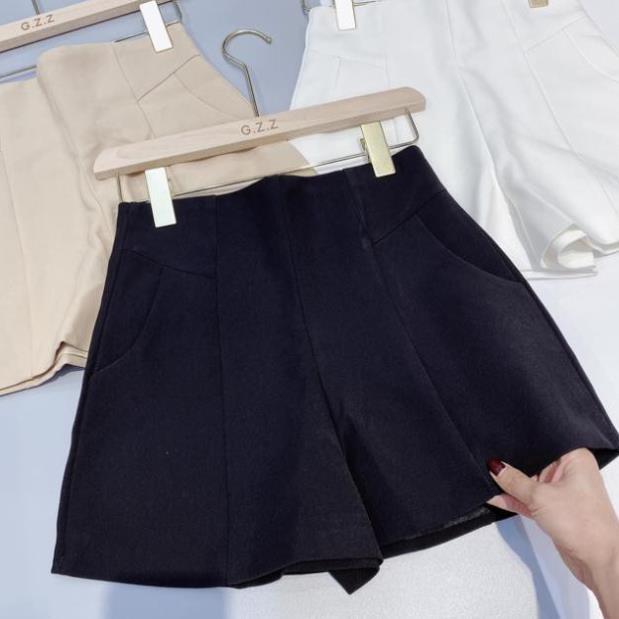 Quần short đùi nữ khóa lưng chất vải tuyết mưa cao cấp full size S - XL | BigBuy360 - bigbuy360.vn