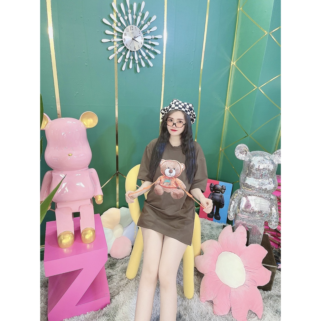 Áo Thun Hình Thêu Nổi Hình Gấu Dây Quảng Châu Cao Cấp  - AT2 | BigBuy360 - bigbuy360.vn