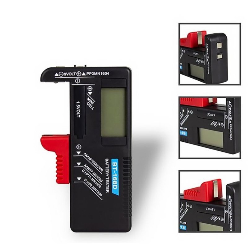 •••HCM••• Thiết Bị Kiểm Tra Dung Lượng Pin Hiển Thị Màn Hình LCD BT-168D