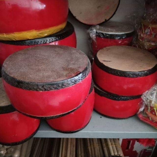 Trống khẩu hát chèo, trống khẩu gỗ mít da trâu( 30cm)