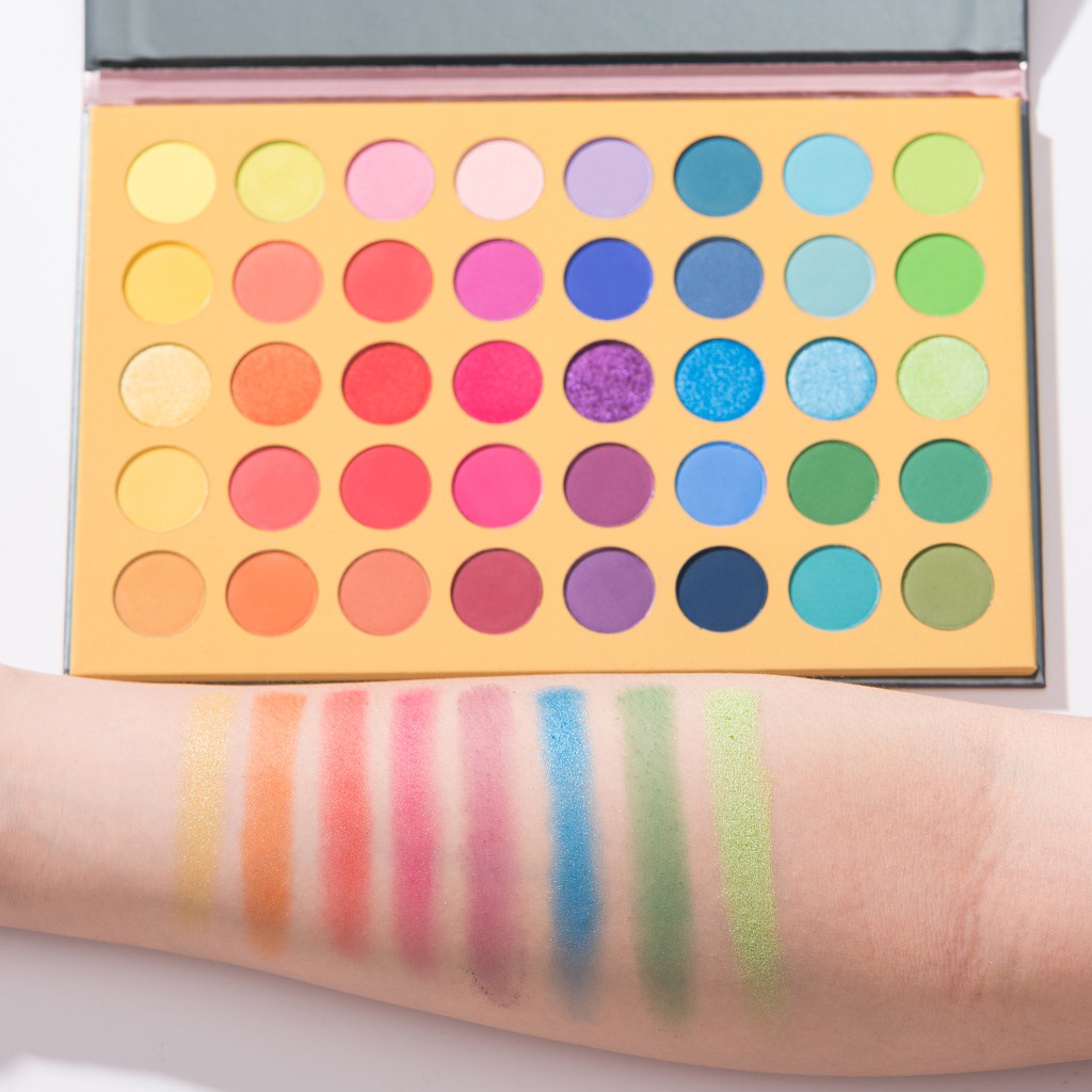 Bảng phấn mắt BEAUTY GLAZED 40 màu tông nhũ và lì trang điểm lâu trôi