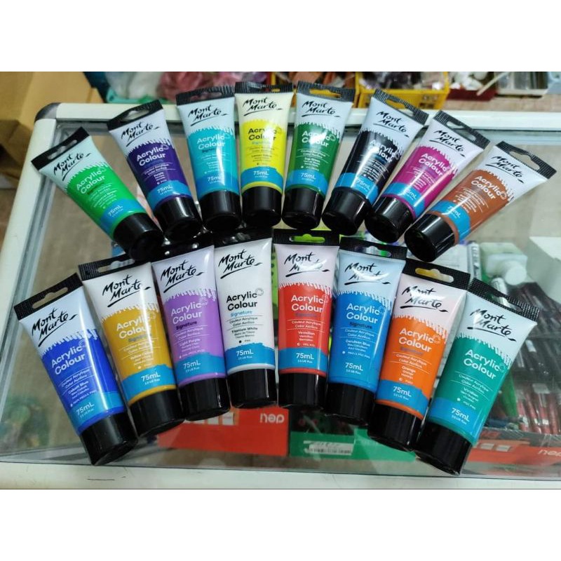 Màu Acrylic Mont Marte Lẻ 75ml - 24 Tuýp 75 ml