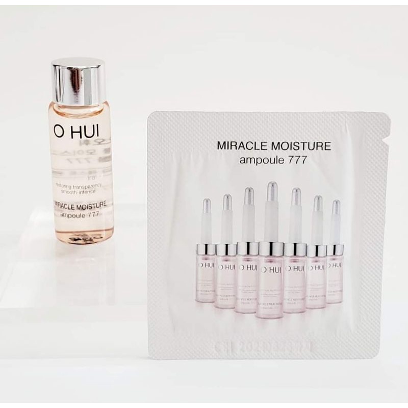 Gói dùng thử Tinh chất dưỡng ẩm Ohui Miracle Moisture Ampoule 777 1ml