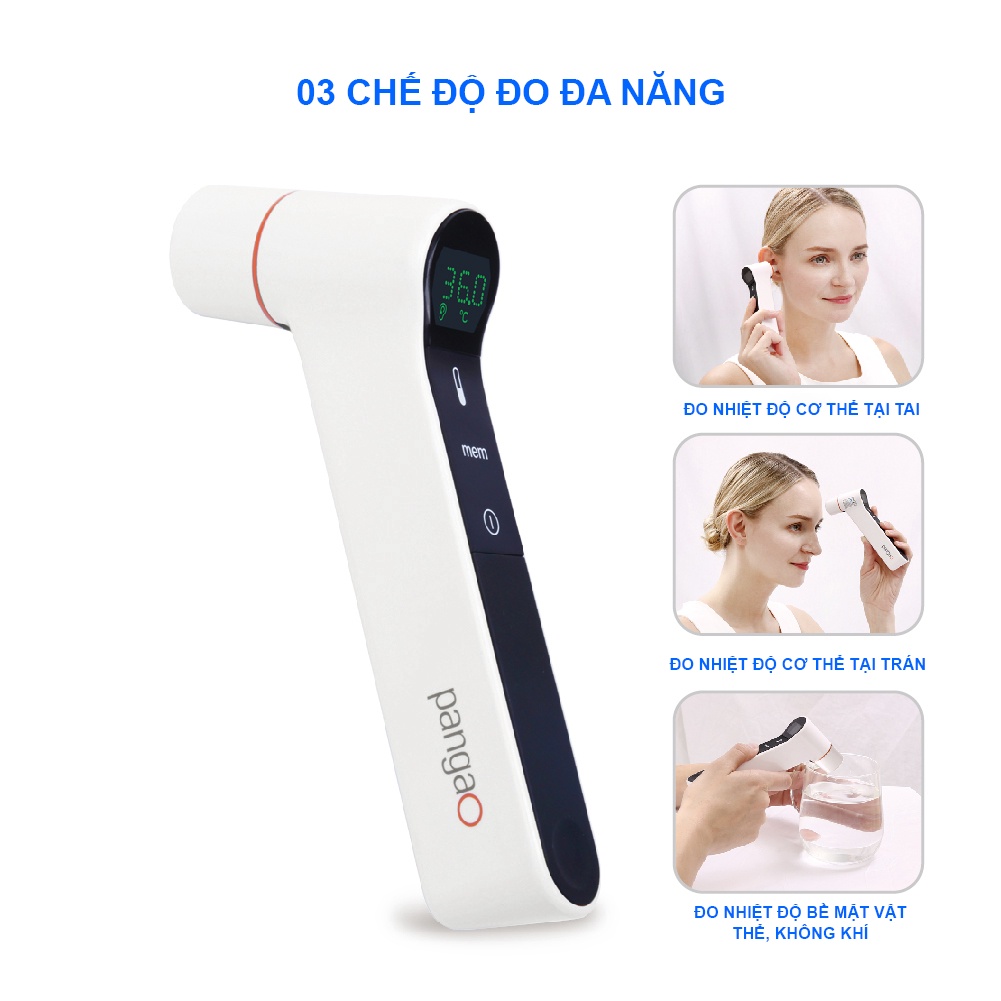 Nhiệt kế điện tử, nhiệt kế hồng ngoại đo trán PANGAO PG-IRT1603 không tiếp xúc bảo hành 24 tháng