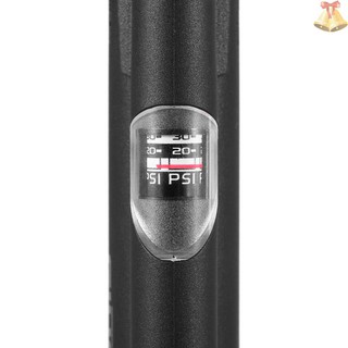 ONE Mini Bike Pump Bicycle Pump 120 PSI High Pressure Bicycle Air Pump With Built-in Pressure Gauge Puncture Repair Kit Fits for Presta & Schrader Valve Manual Changing