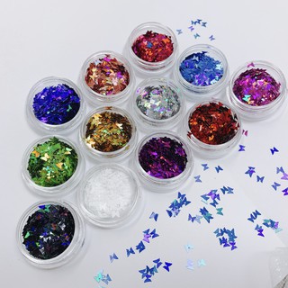 Set bướm giấy trang trí móng - Set 12 Hũ