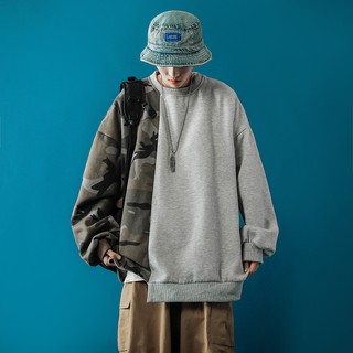 Áo nỉ sweater unisex mix 2 màu size M đến 2XL