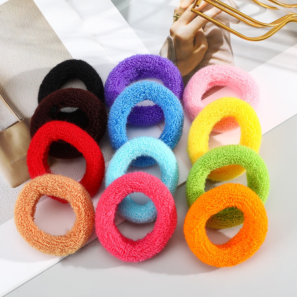 Set 12 dây buộc tóc Haimeikang màu sắc ngọt ngào xinh xắn dễ thương